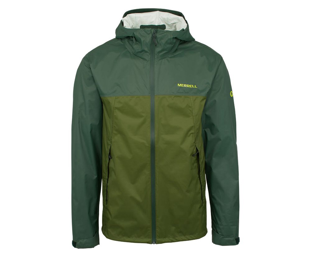 Merrell Jackets Olive - Fallon Rain - Mens 23FNKZQLV